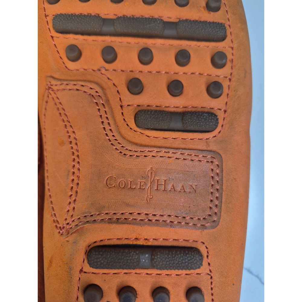 Cole Haan Orange Suede Leather‎ Driver Loafers Women's Size 11B Comfort Shoes - Picture 4 of 8